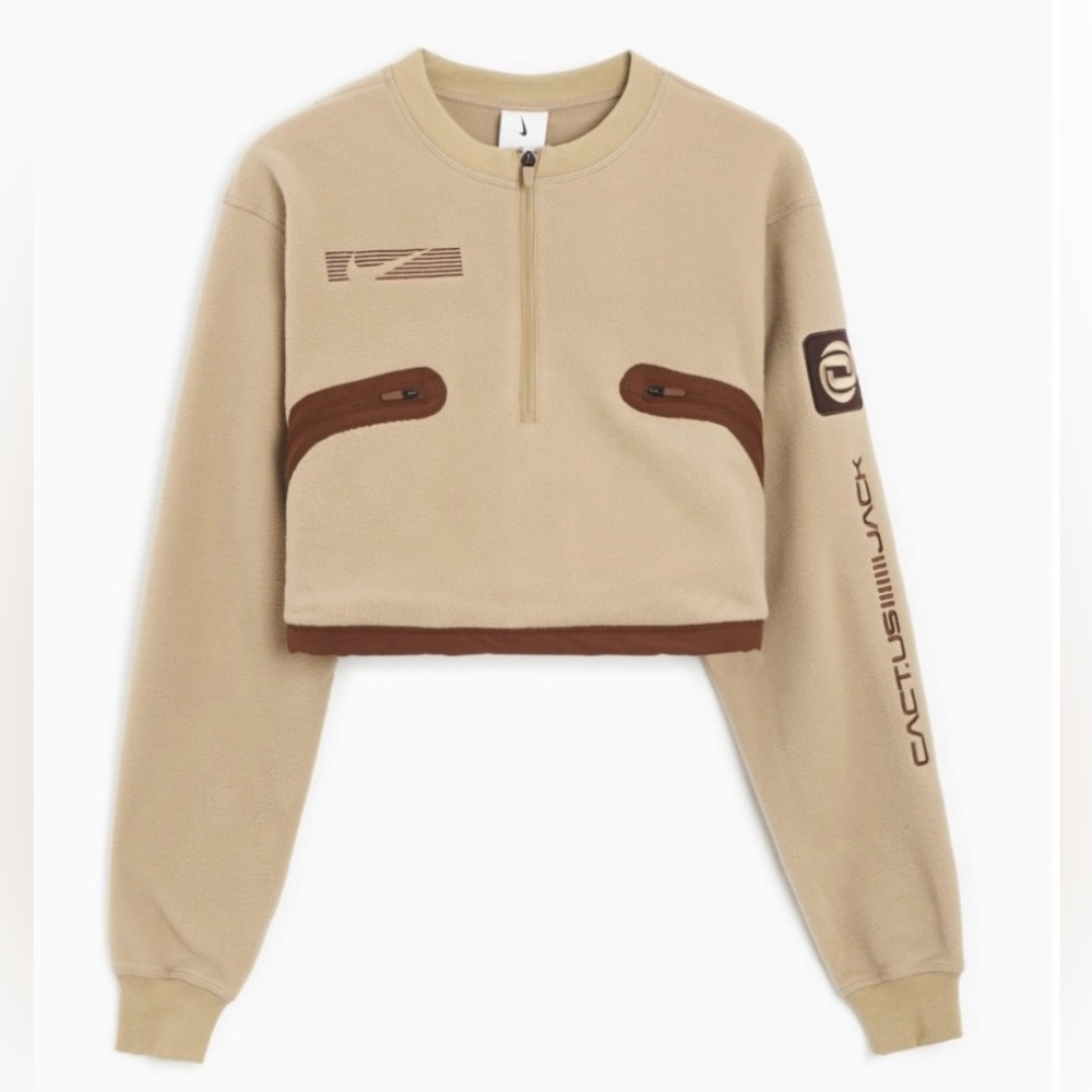 Nike x Travis Scott NRG Cactus Corp Pullover Cropped Crewneck